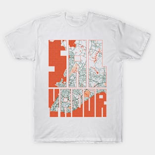 Salvador, Bahia, Brazil City Map Typography - Bohemian T-Shirt